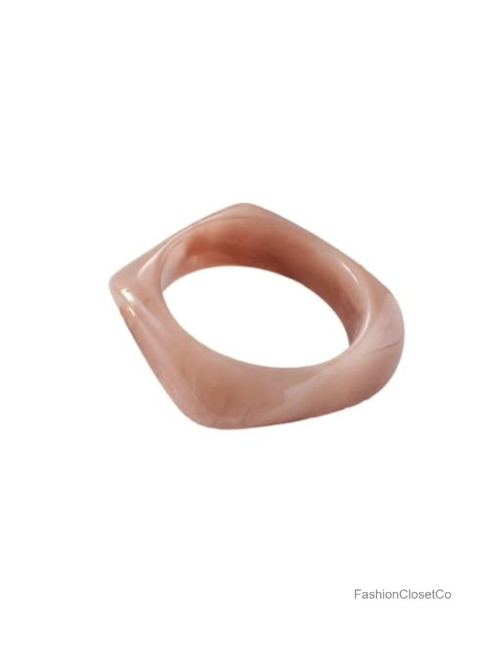 Acrylic Resin Geometric Bangle Bracelet Chunky Square Cuff